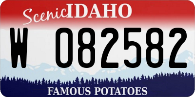 ID license plate W082582