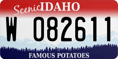 ID license plate W082611