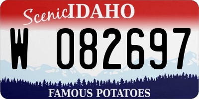 ID license plate W082697