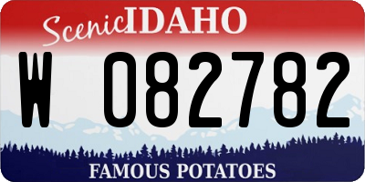 ID license plate W082782