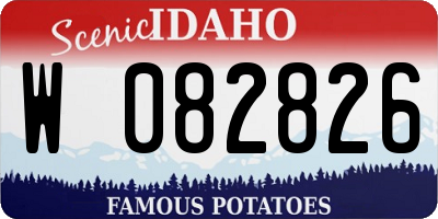 ID license plate W082826