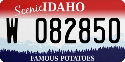 ID license plate W082850