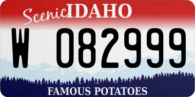 ID license plate W082999