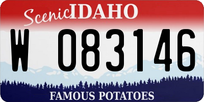 ID license plate W083146