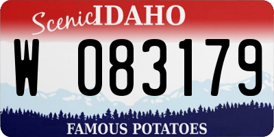 ID license plate W083179