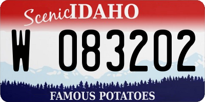 ID license plate W083202