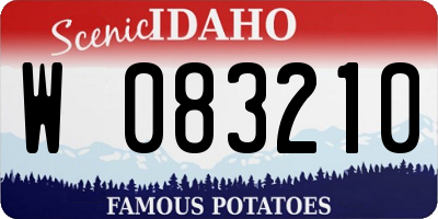 ID license plate W083210