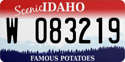 ID license plate W083219