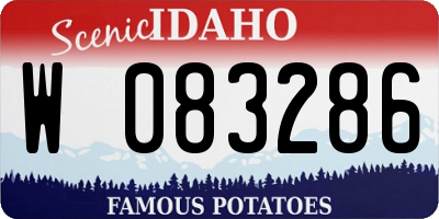 ID license plate W083286