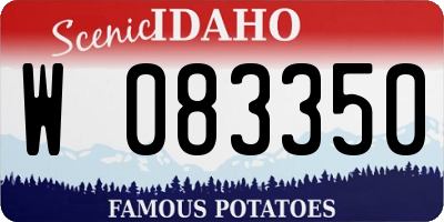 ID license plate W083350