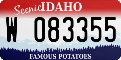ID license plate W083355