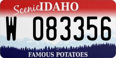 ID license plate W083356