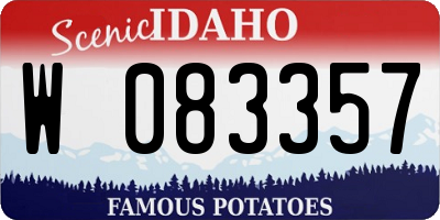 ID license plate W083357
