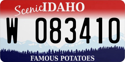 ID license plate W083410