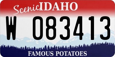 ID license plate W083413