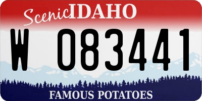 ID license plate W083441