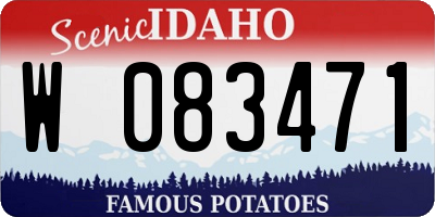 ID license plate W083471