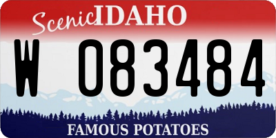 ID license plate W083484