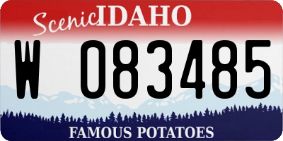 ID license plate W083485