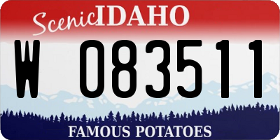 ID license plate W083511
