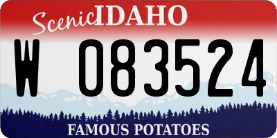 ID license plate W083524
