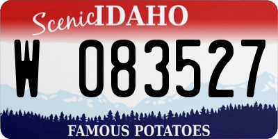 ID license plate W083527