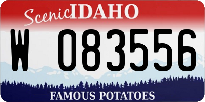 ID license plate W083556