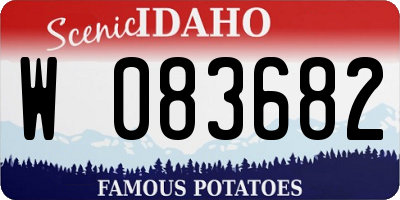 ID license plate W083682