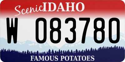 ID license plate W083780