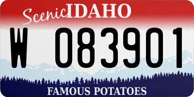 ID license plate W083901
