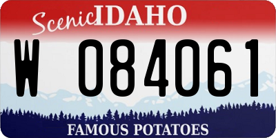 ID license plate W084061