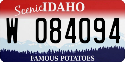 ID license plate W084094