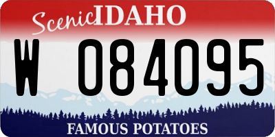 ID license plate W084095