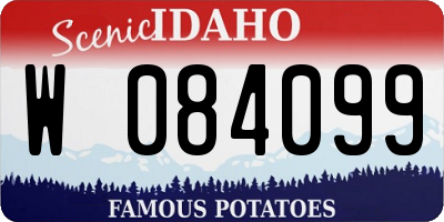 ID license plate W084099