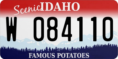 ID license plate W084110