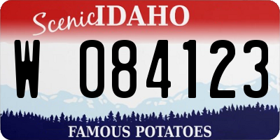 ID license plate W084123