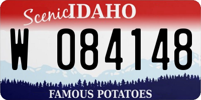 ID license plate W084148