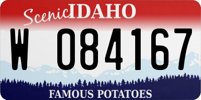 ID license plate W084167