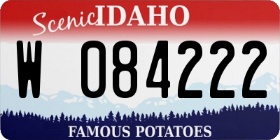 ID license plate W084222