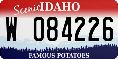 ID license plate W084226