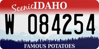 ID license plate W084254