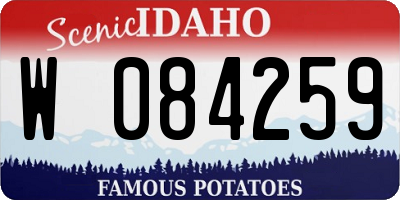 ID license plate W084259