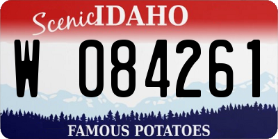 ID license plate W084261