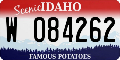 ID license plate W084262