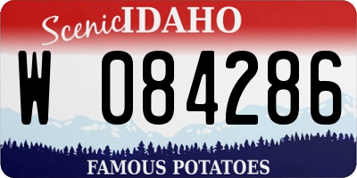 ID license plate W084286