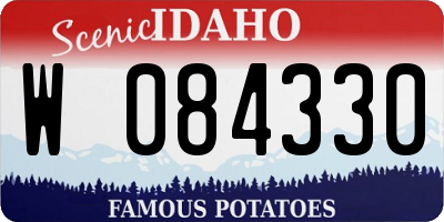 ID license plate W084330