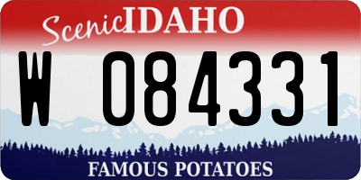 ID license plate W084331