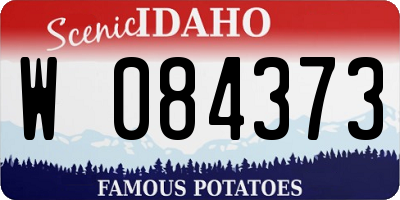 ID license plate W084373