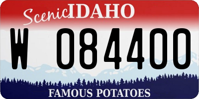 ID license plate W084400
