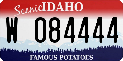 ID license plate W084444